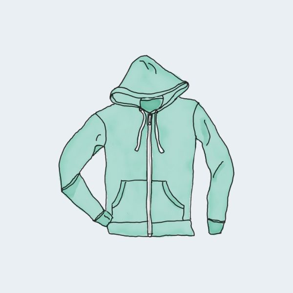 Hoodie with Zipper - Image 1